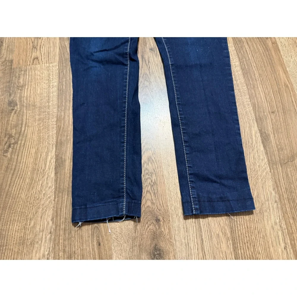 YMI Girl Jeans Girls Size 16 Dark Wash Denim Straight Leg Stretch Excellent